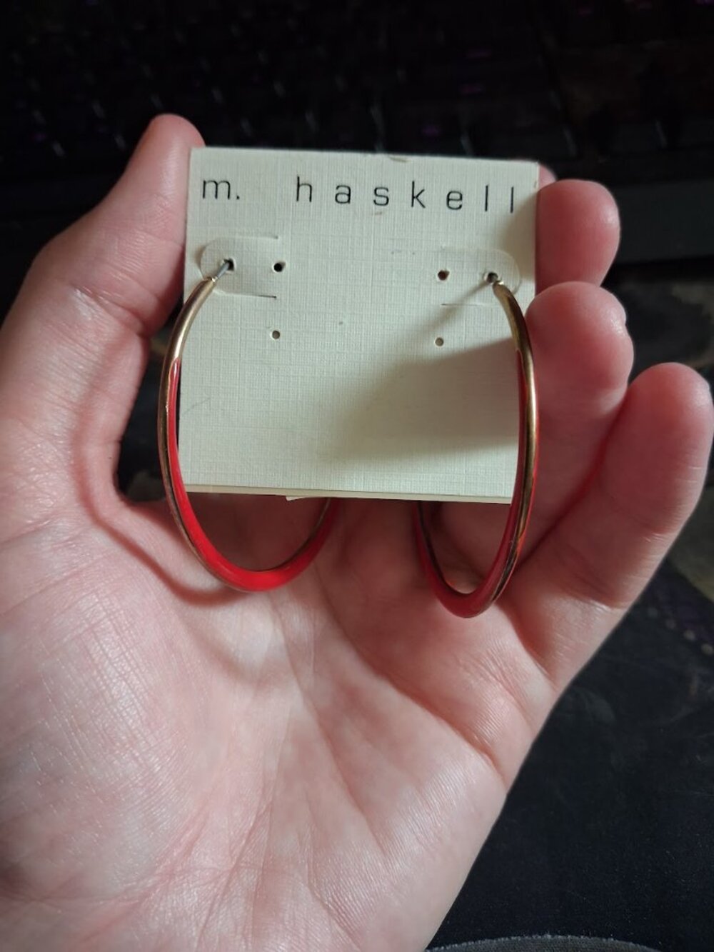 M. Haskell hoop earrings